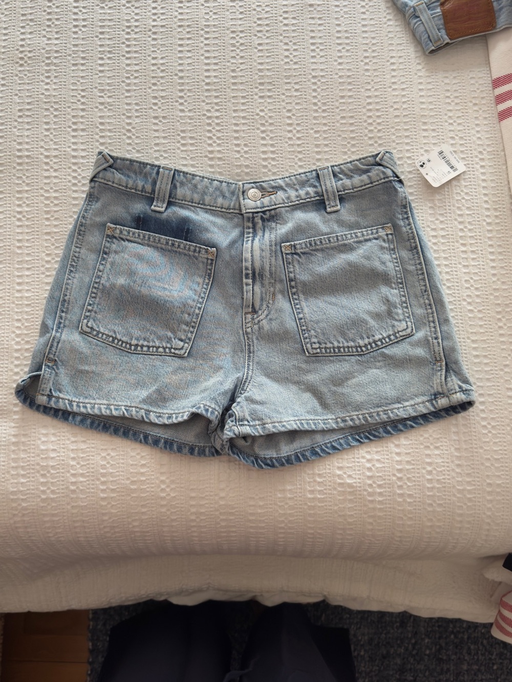 We The Free - Bettie Sailor Short - Light Wash Front-Pocket Denim Shorts
